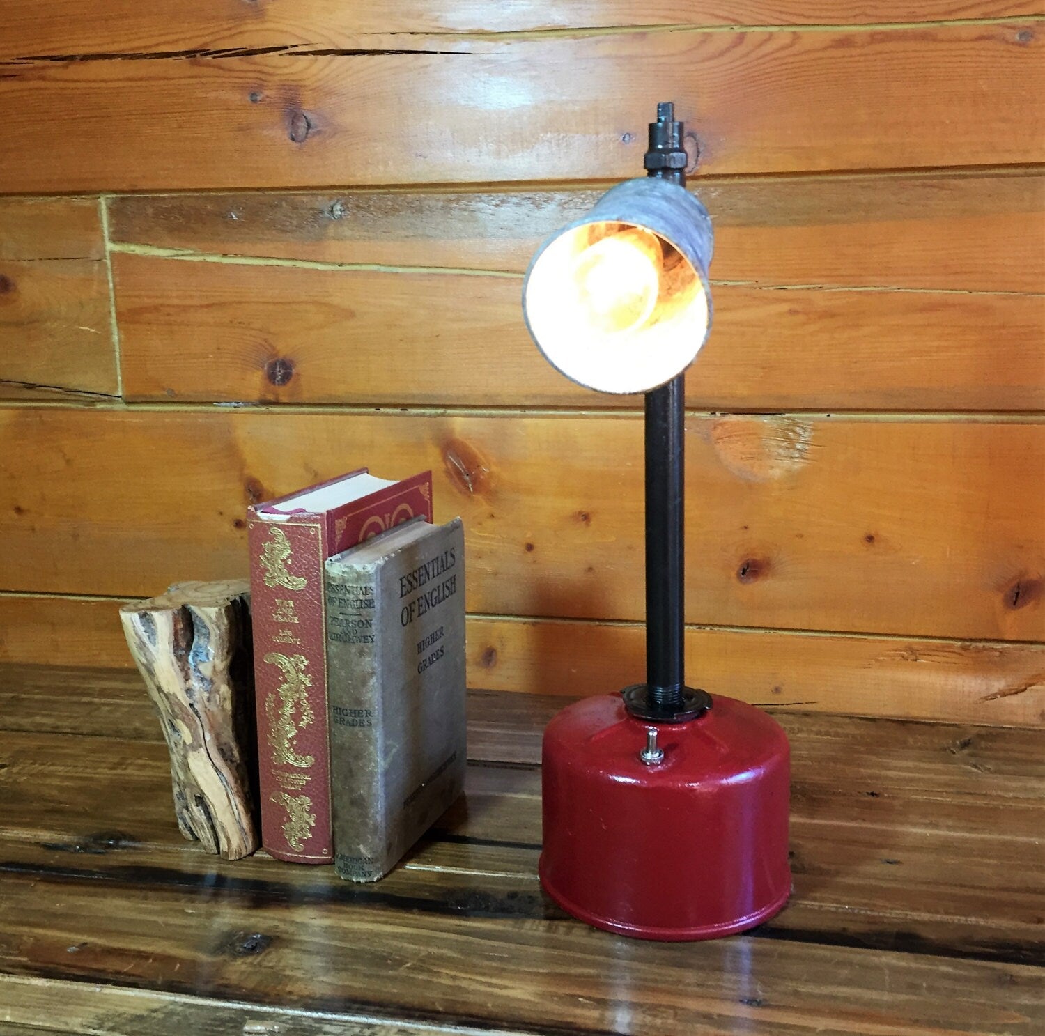 Industrial desk lamp, Steampunk style perfect for the office or mancave.