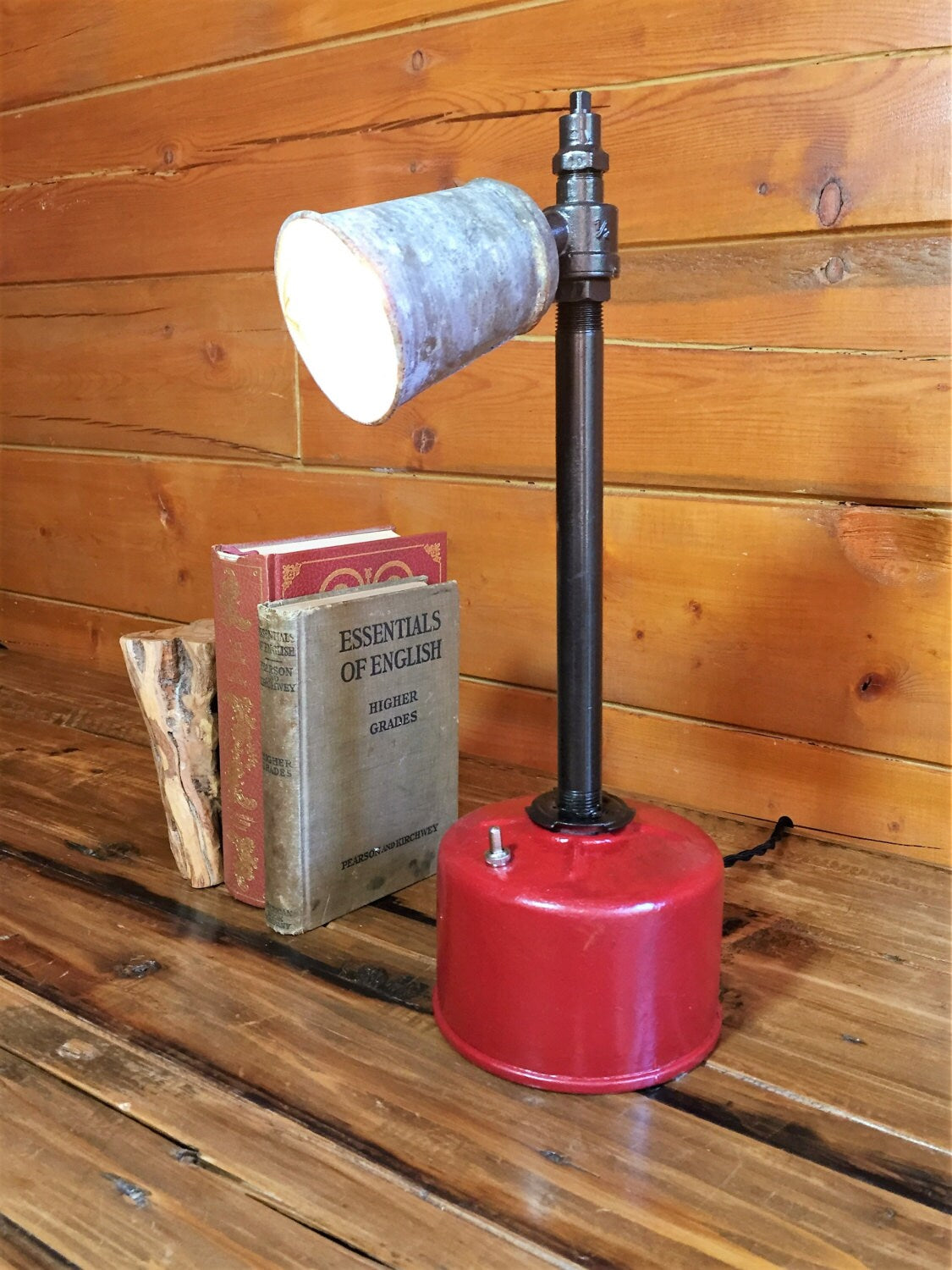 Industrial desk lamp, Steampunk style perfect for the office or mancave.
