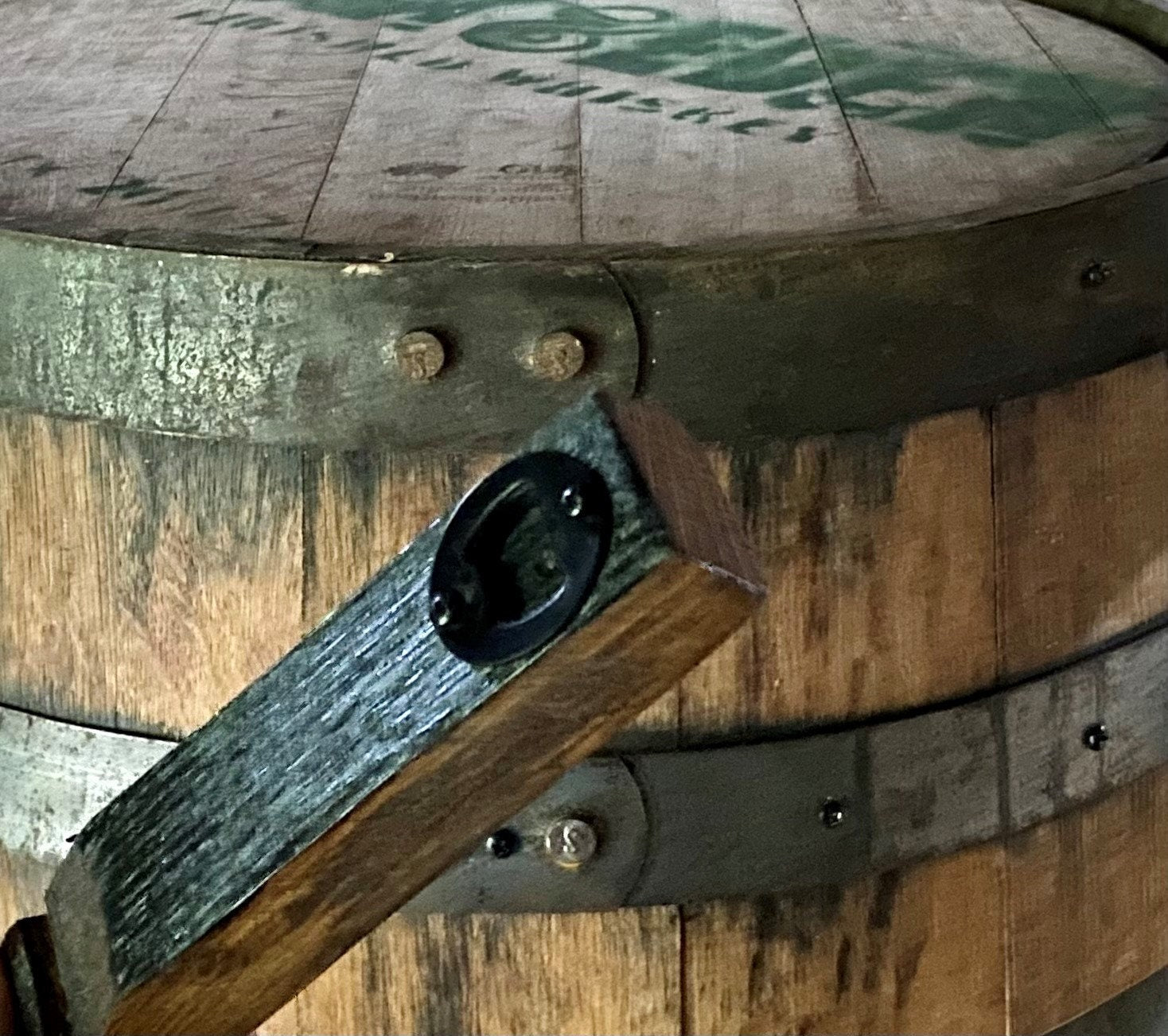 Whiskey barrel beer bottle opener, groomsman bourbon lovers gift, rustic barrel stave barware for bachelor party, man cave beer lover opener