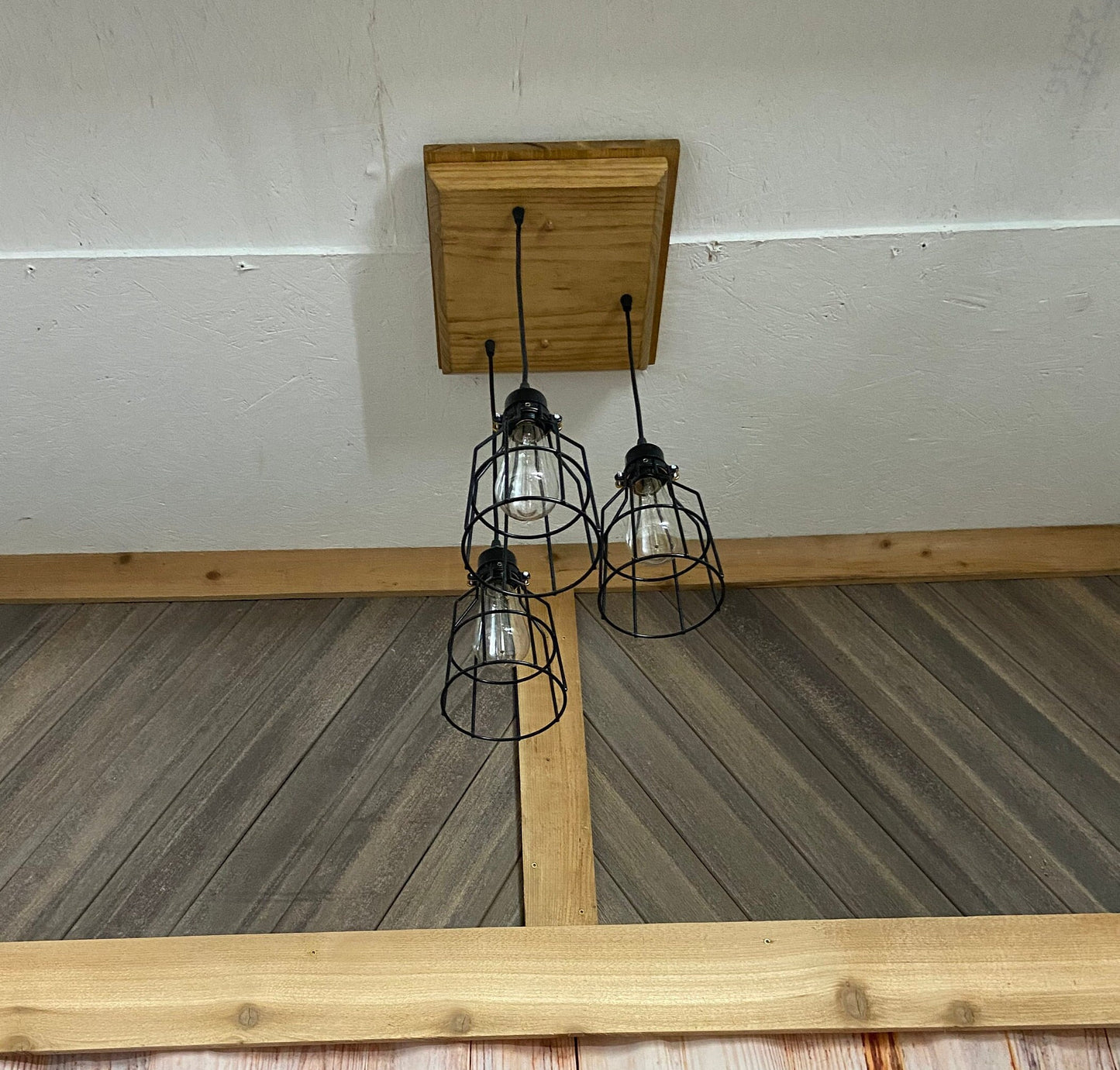 Farmhouse 3 light fixture for cabin decor, rustic elegance with handcrafted ceiling barn fixture, designed for cozy and stylish home vibe