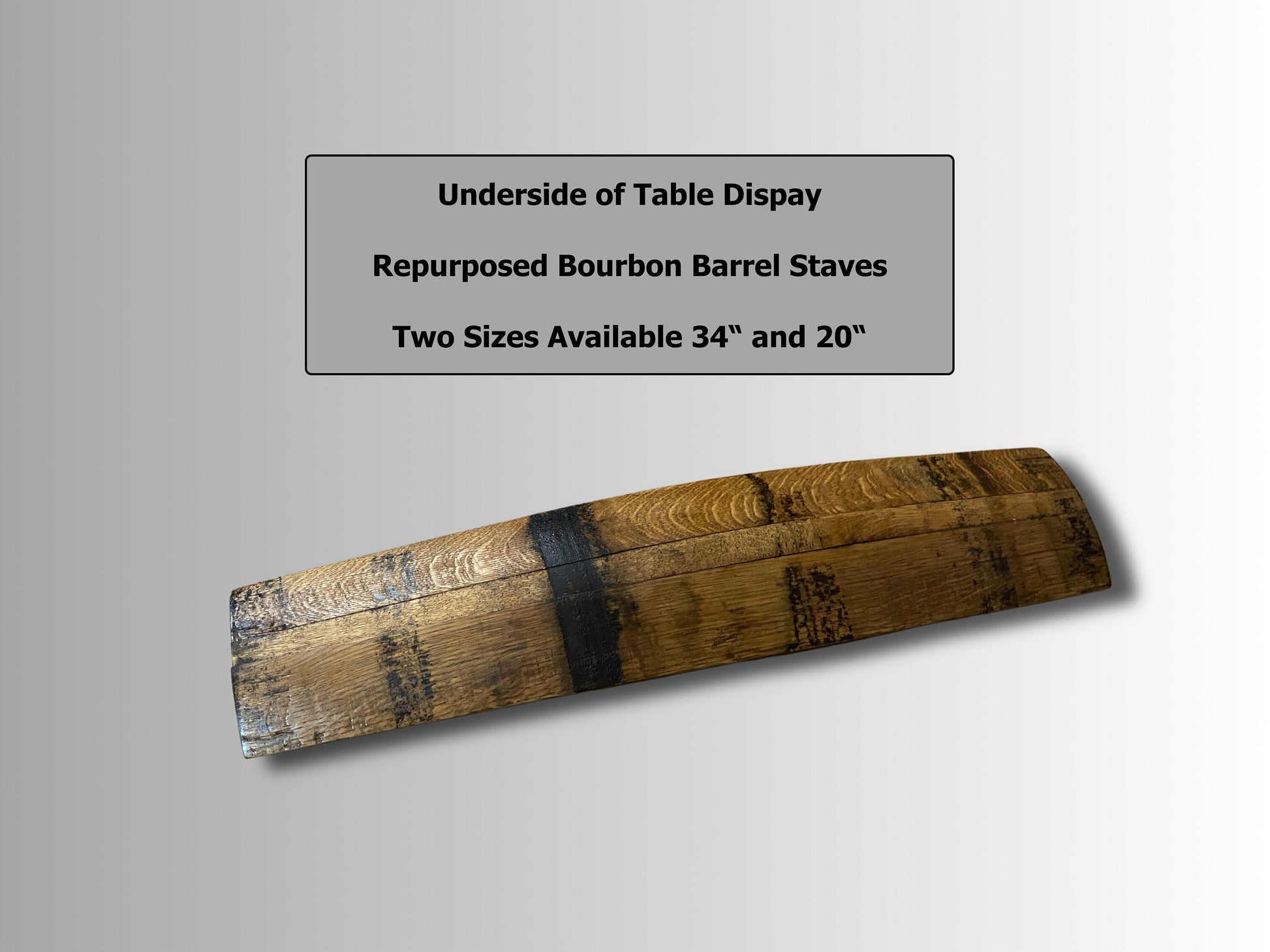 Rustic Bourbon Barrel Stave Table Centerpiece - Handcrafted Whiskey Decor - Perfect for Holidays, Weddings, and Housewarming Gifts"