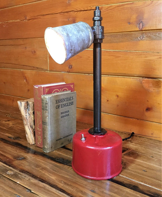 Industrial desk lamp, Steampunk style perfect for the office or mancave.