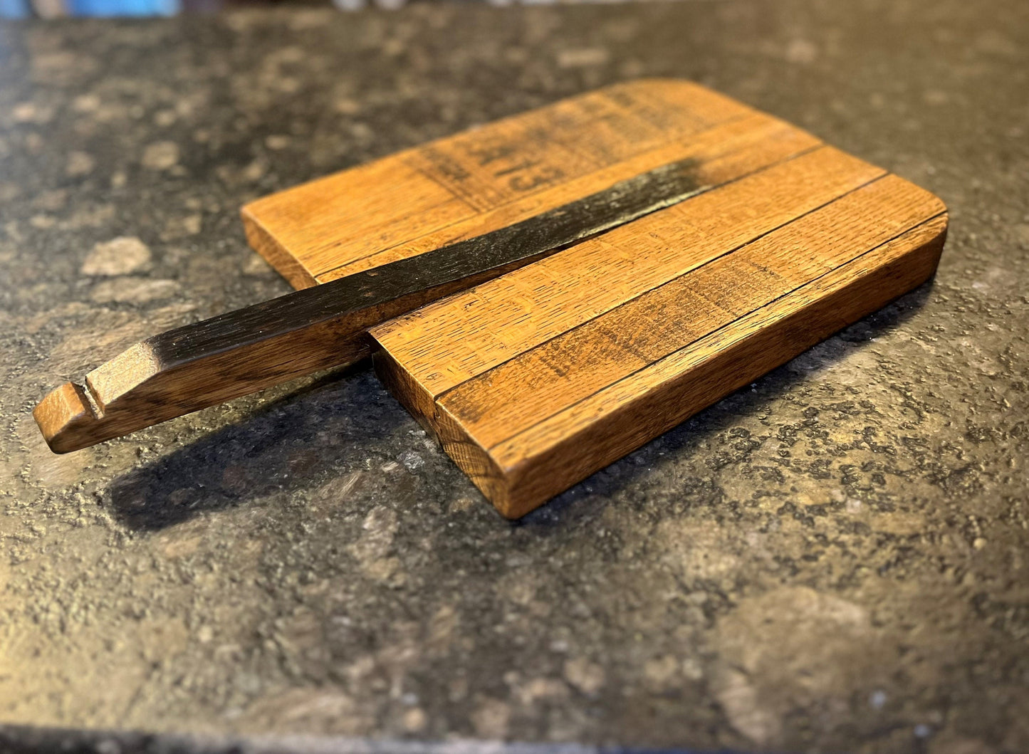 Cheese board crafted from a genuine bourbon barrel, rustic charcuterie board hostess gift, house warming gift for the whiskey lover